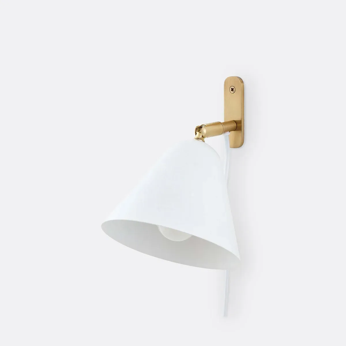 Copita Wall Light with Switch - Matt White, Iron product