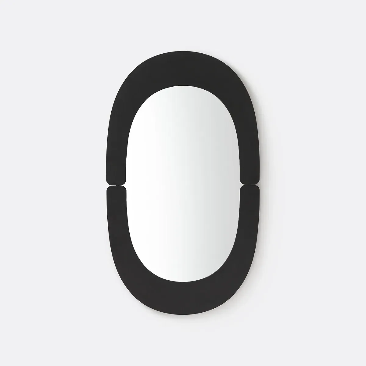 Cory Oval Wall Mirror - Black, Iron product