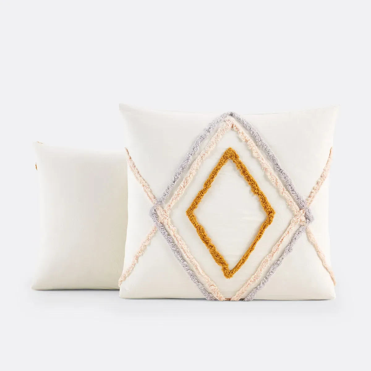 Cotama Geometric Tufted Pillowcase - Ecru, Cotton product