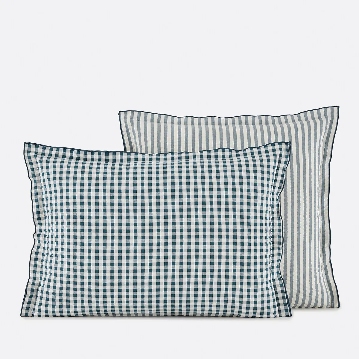 Cottage Pillowcase - Blue, Cotton Seersucker product