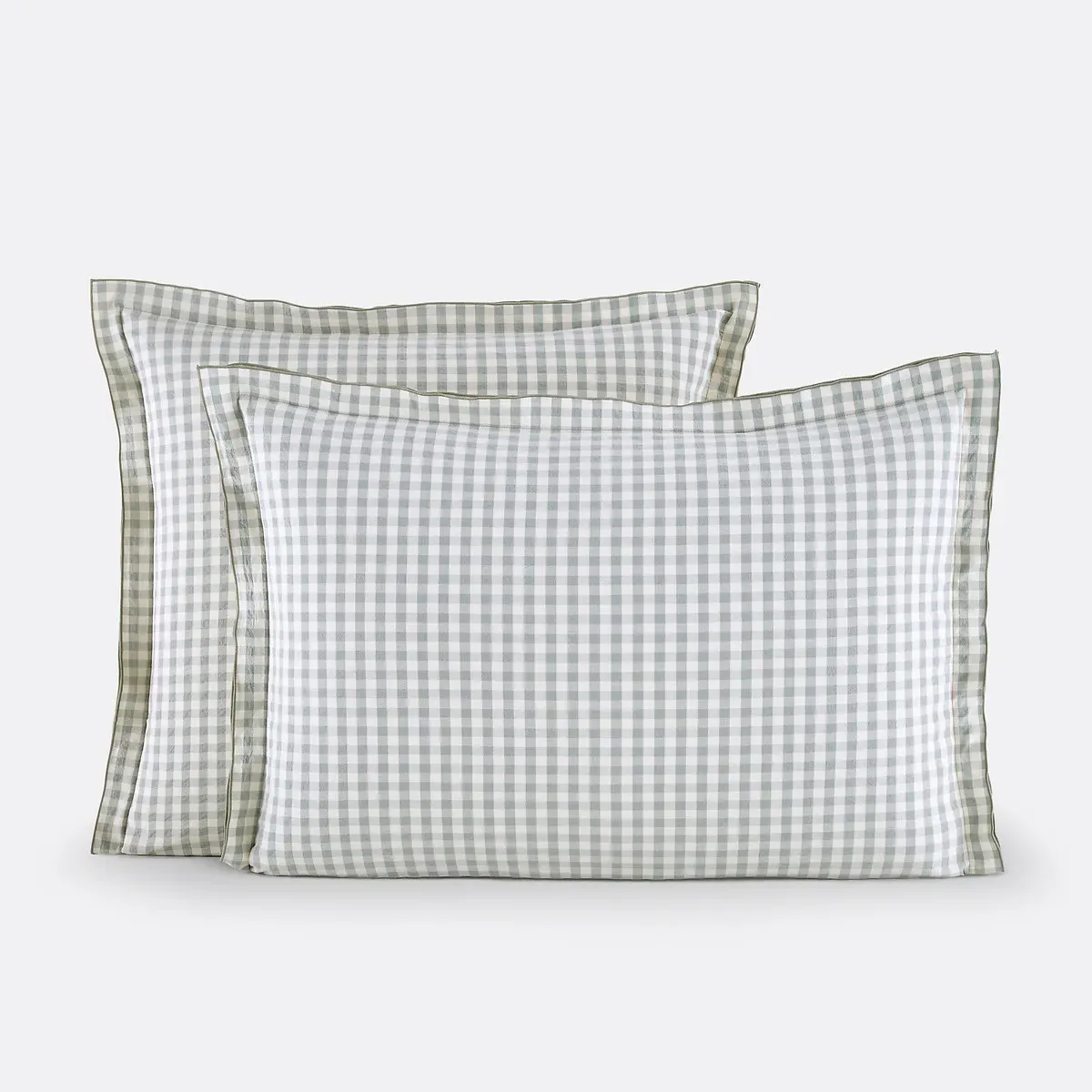Cottage Pillowcase - Sage Green, Cotton Seersucker product