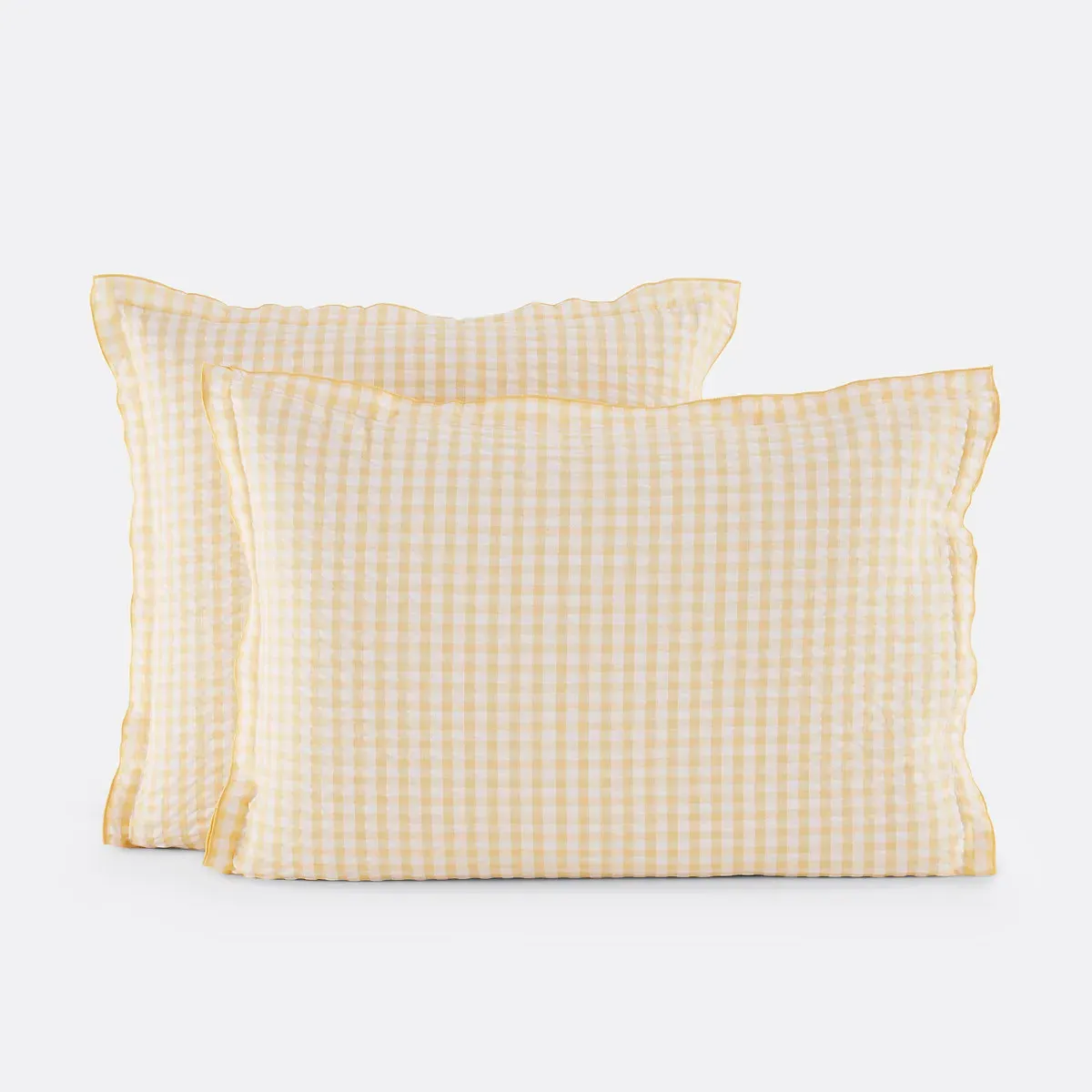 Cottage Pillowcase - Yellow, Cotton Seersucker product