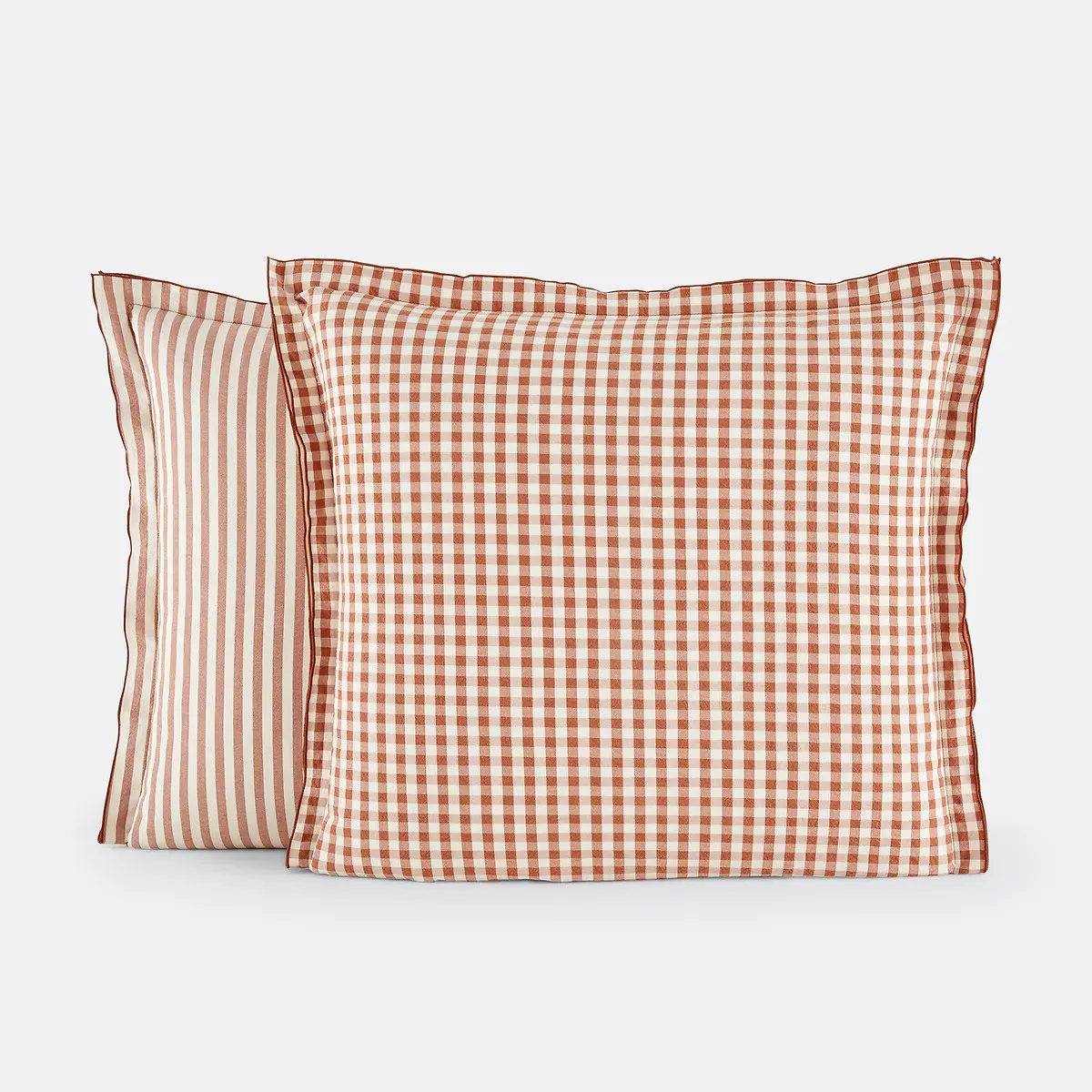 Cottage Seersucker Cotton Pillowcase - Caramel alternate view