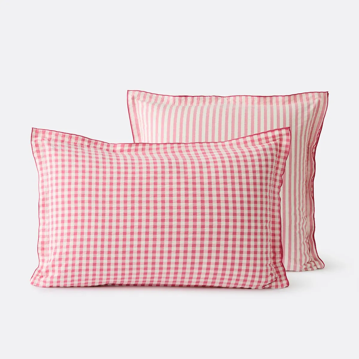 Cottage Seersucker Pillowcase - Raspberry, Cotton product