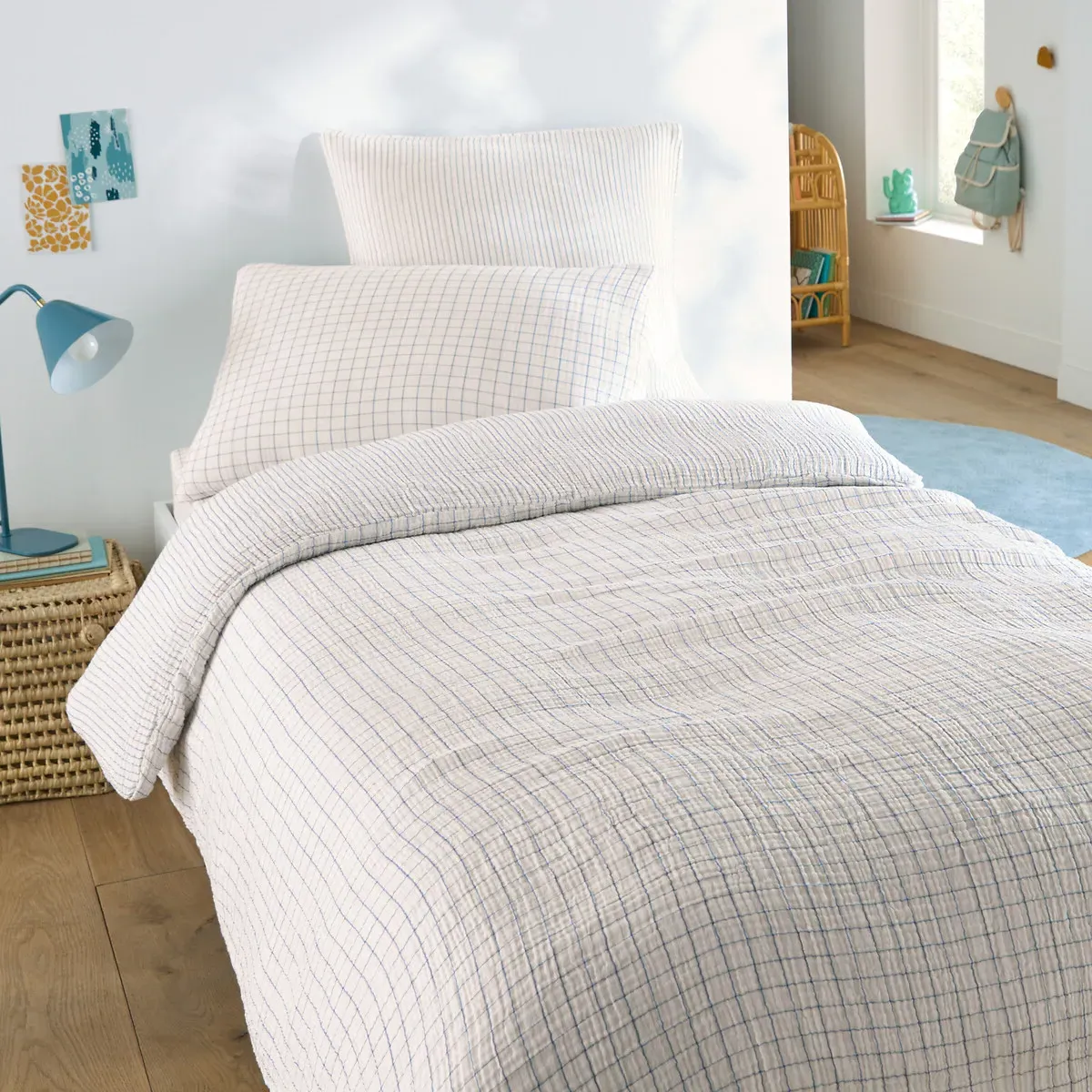 Cotto Child's Duvet Cover - Blue, Cotton Muslin alternate view