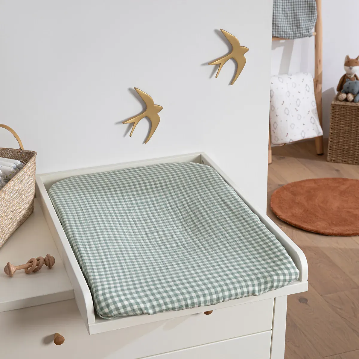 Croizic Set of 2 Changing Mat Covers - Cotton Muslin product