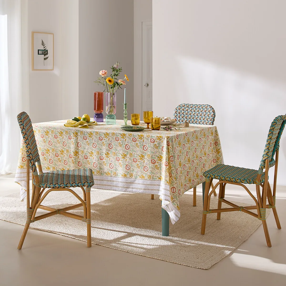 Cyrille Patterned Tablecloth - Cotton alternate view