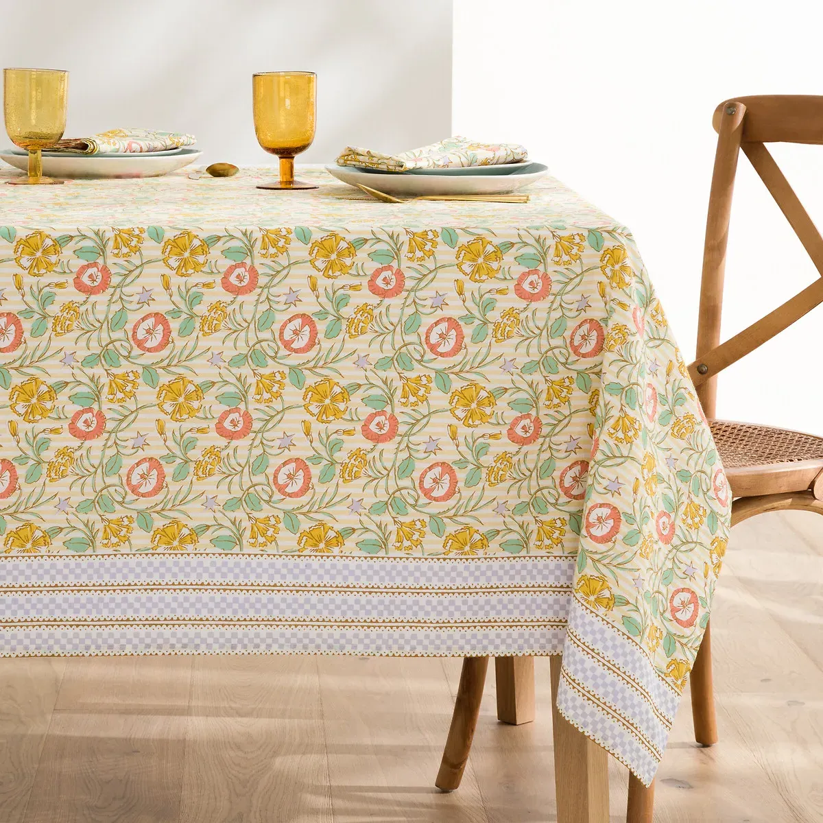 Cyrille Patterned Tablecloth - Cotton product