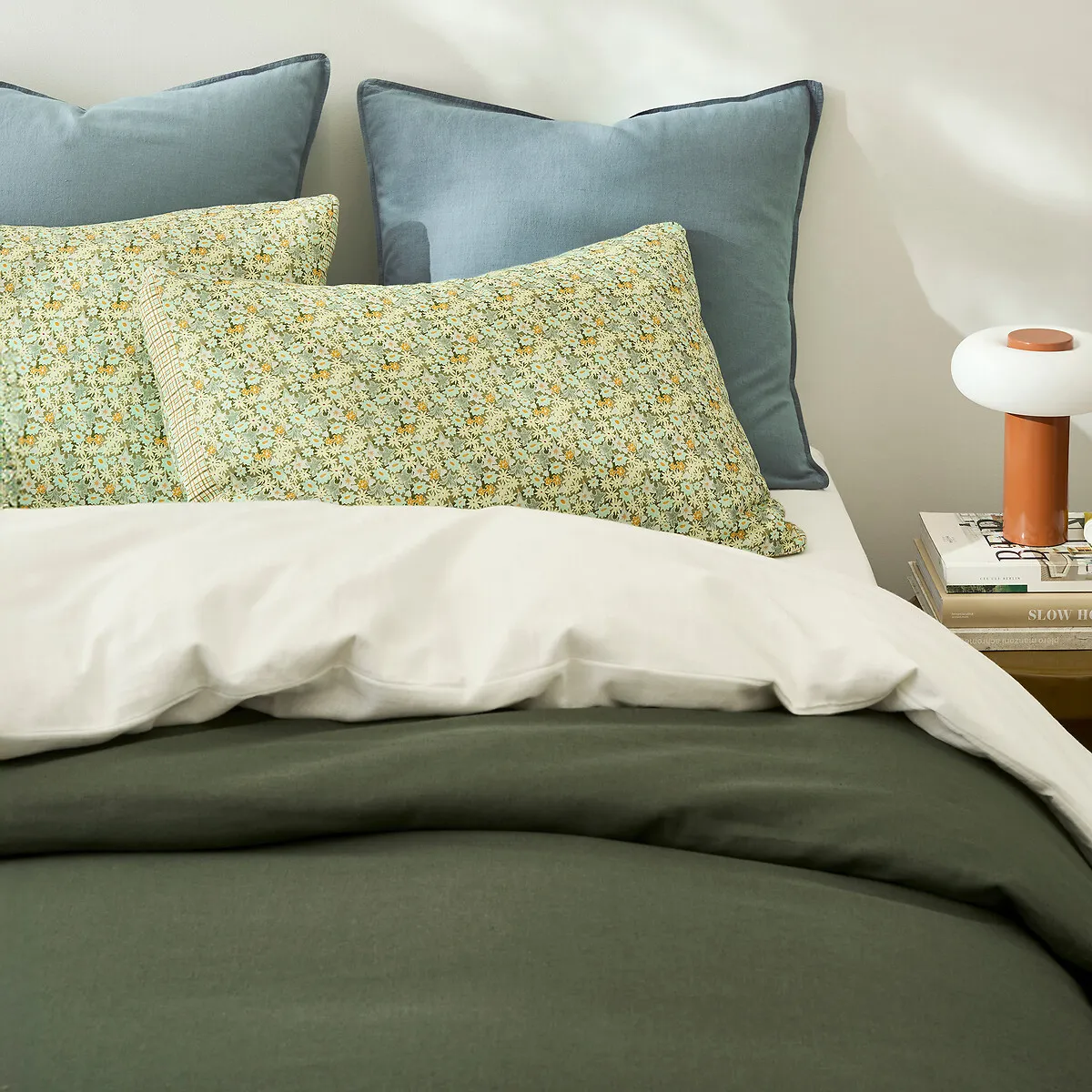 Dalina Floral Print Pillowcase - Linen, Cotton alternate view