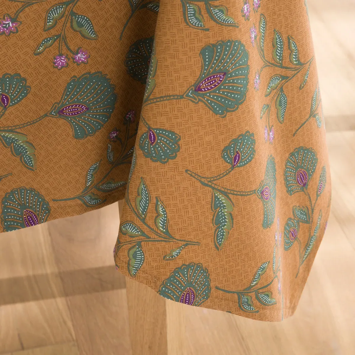 Damrey Floral Tablecloth - Printed Caramel, Cotton alternate view