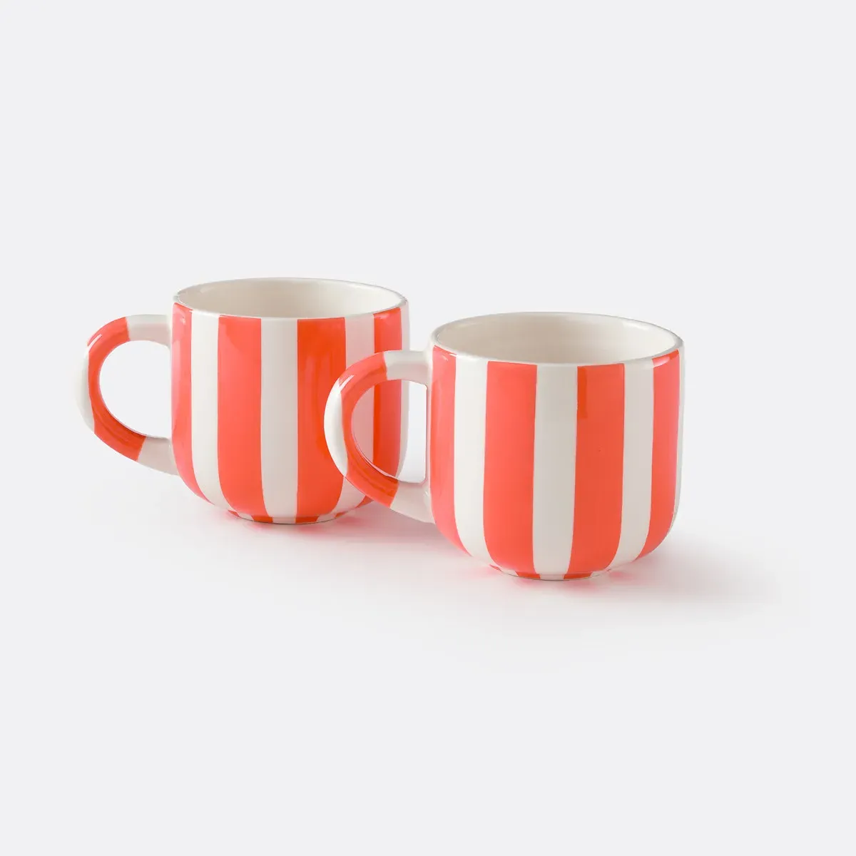 Darcy Set of 2 Ceramic Mugs - Coral product