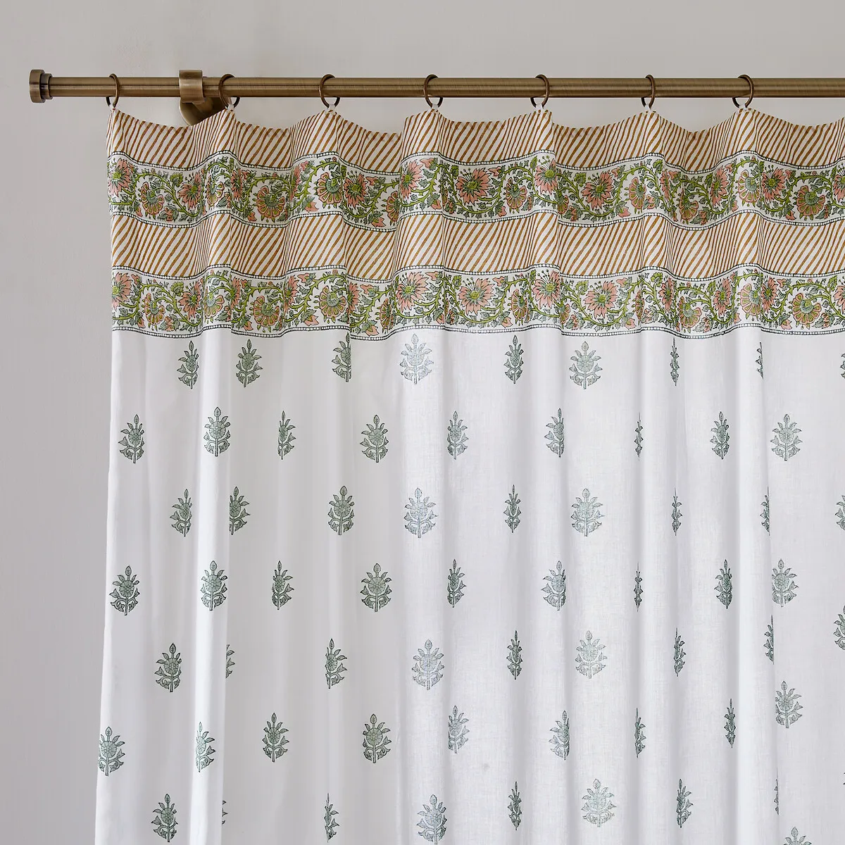 Daya Floral Cotton Voile Panel with Rings - Multi-Coloured product