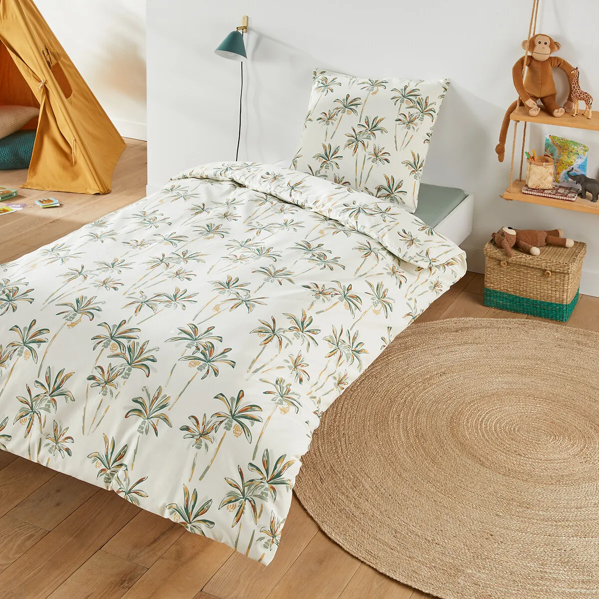 Denham Bed Set - Palm Tree Print, Cotton product