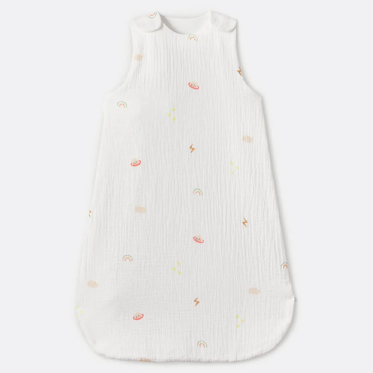 Diego Planet Print Summer Sleep Bag - Ecru, Cotton Muslin product