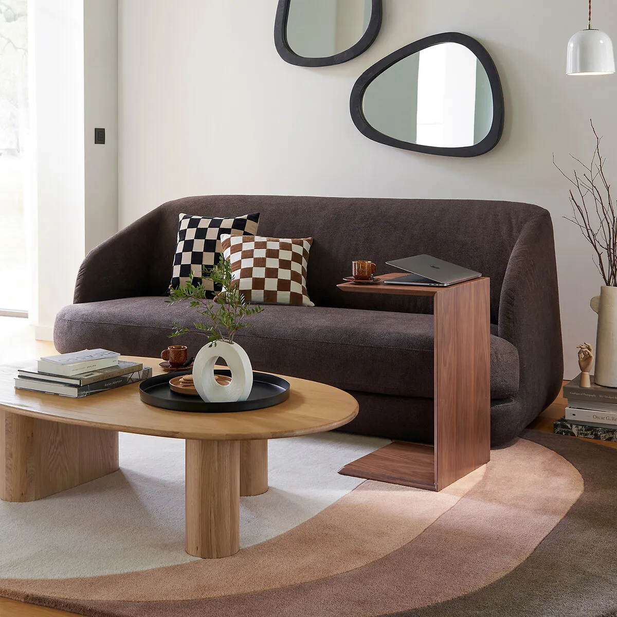 Dilba 2-Tier Side Table - Walnut Veneer alternate view