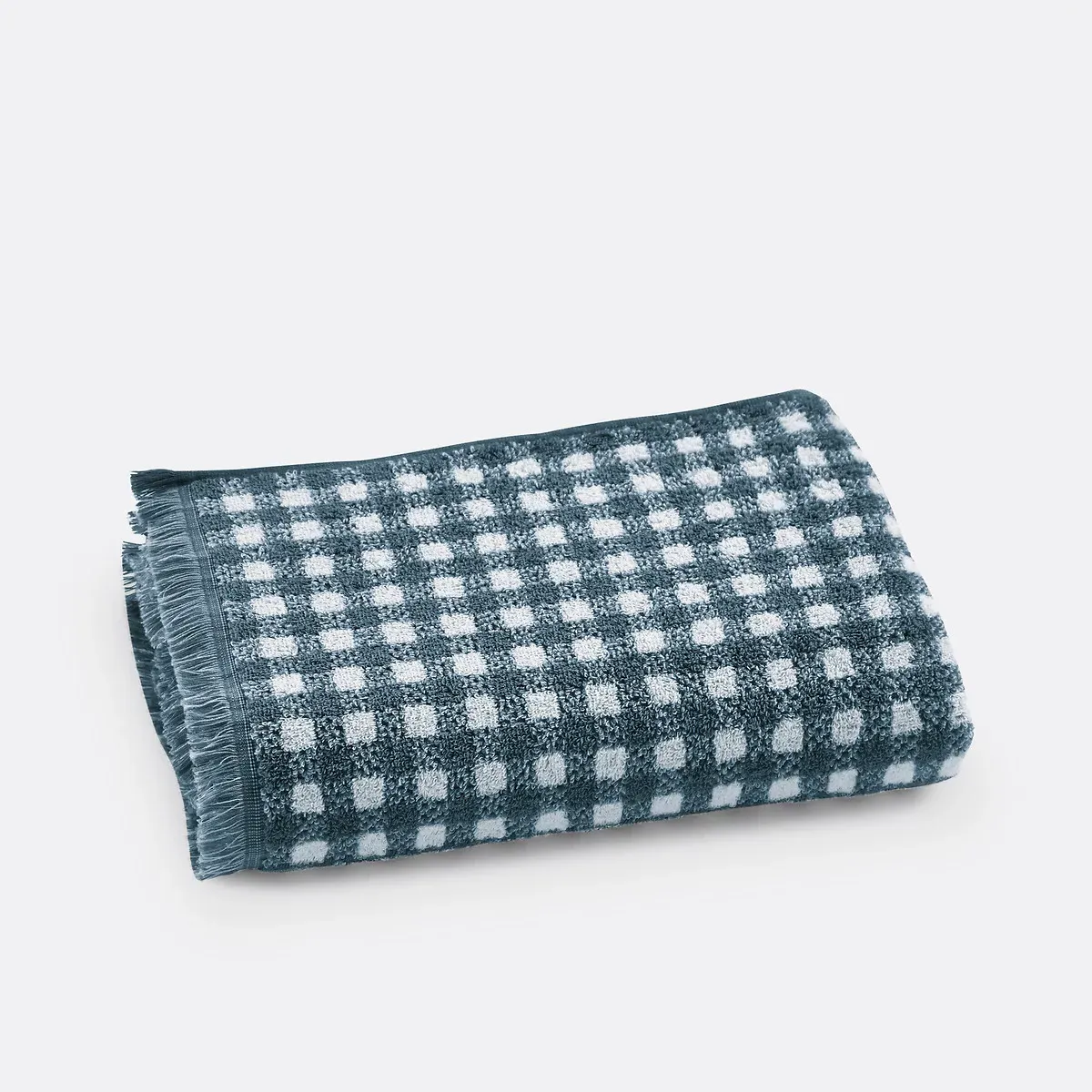 Dinan Gingham Hand Towel 500g - Prussian Blue, Cotton product