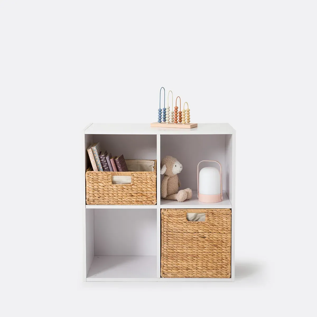 Diny 4-Compartment Storage Unit - White, MDF alternate view