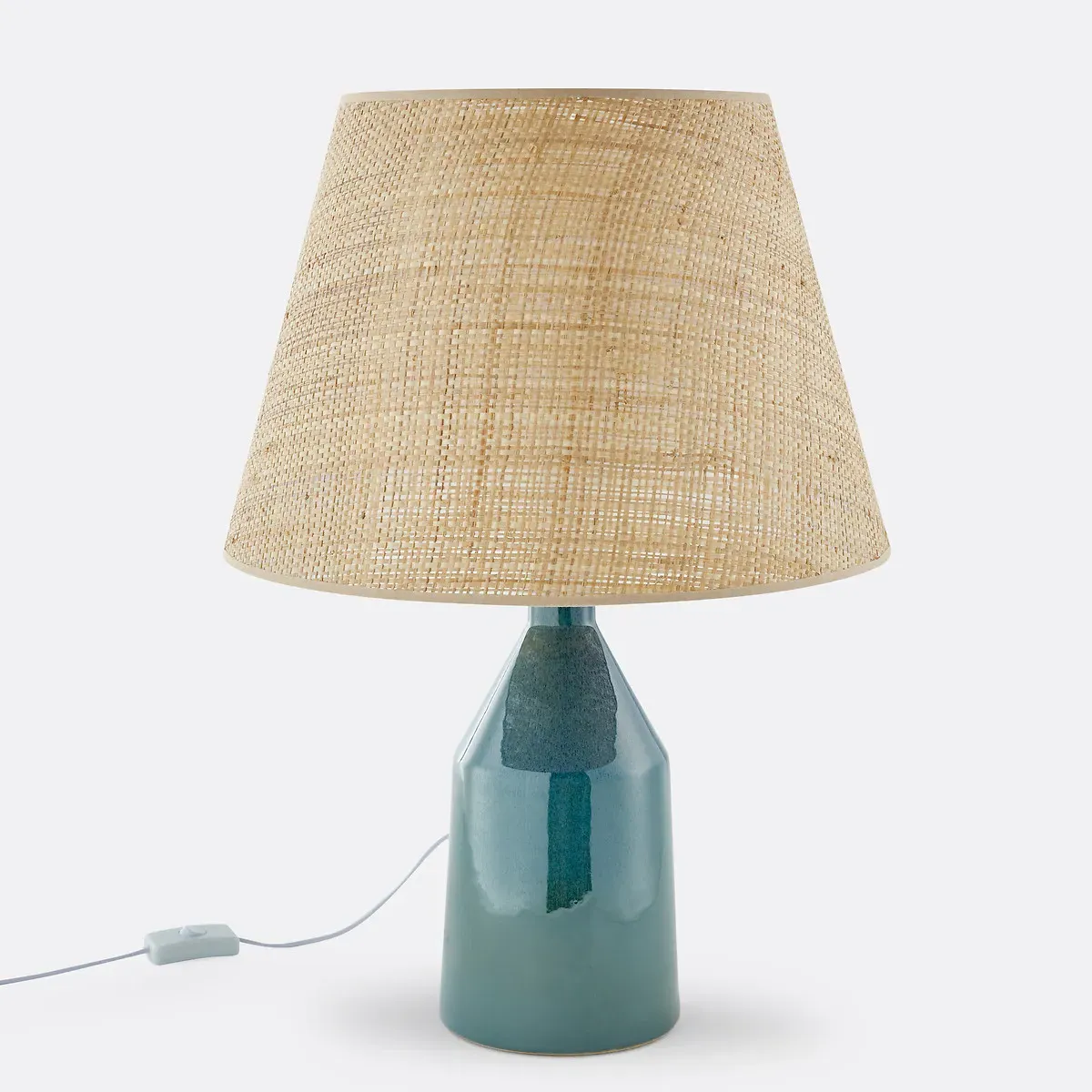 Dolkie 40cm Table & Floor Lampshade - Natural, Raffia alternate view