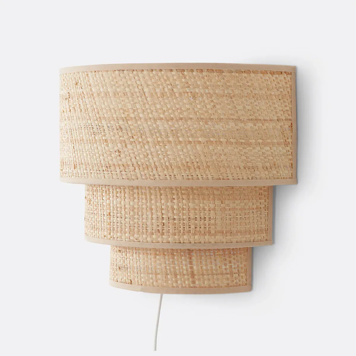 Dolkie Triple Level Wall Light - Natural, Raffia product