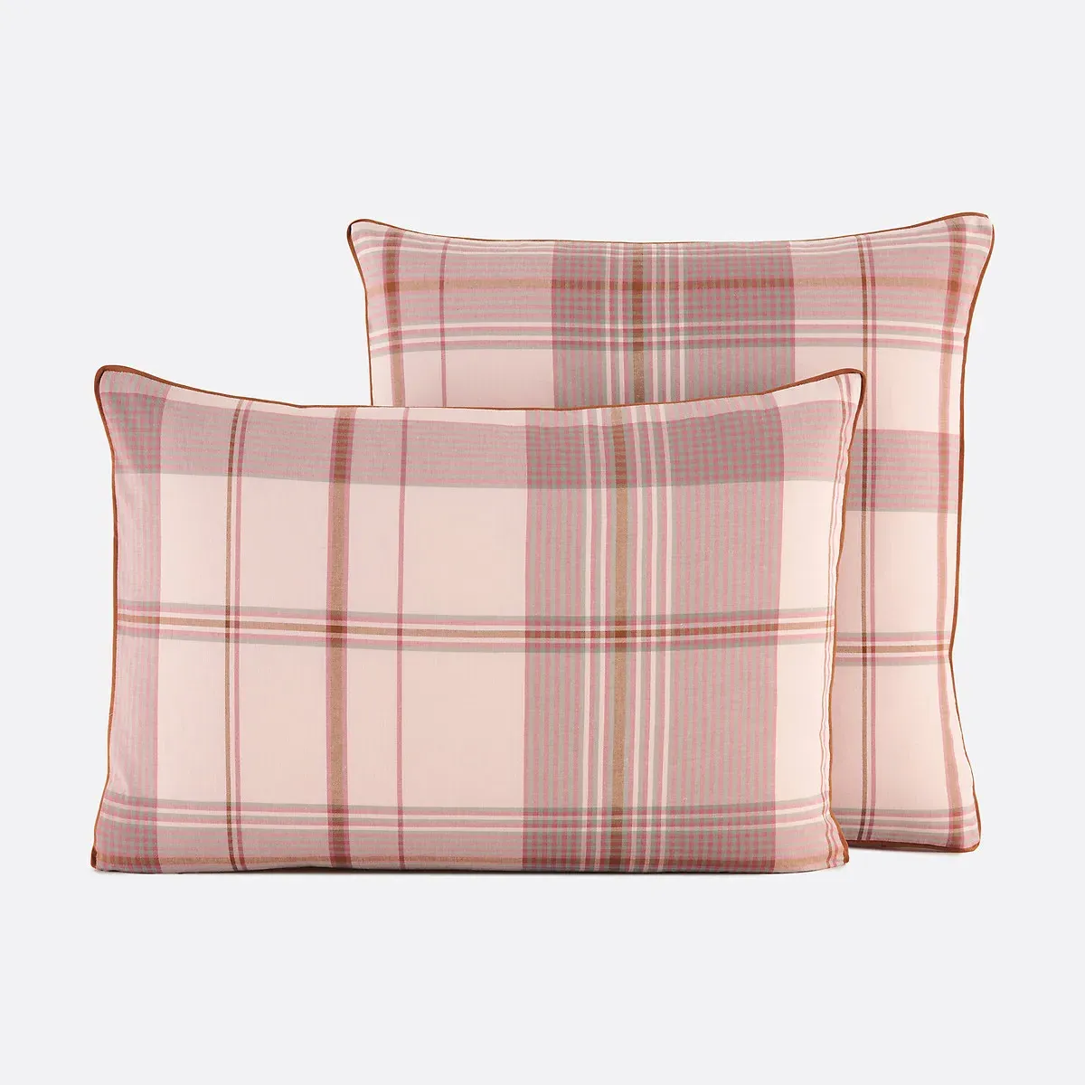 Dollon Checked Yarn-Dyed Pillowcase - Pink, Washed Cotton product