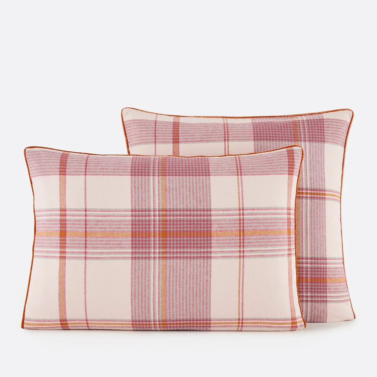 Dollon Pillowcase - Pink Check, Brushed Cotton product
