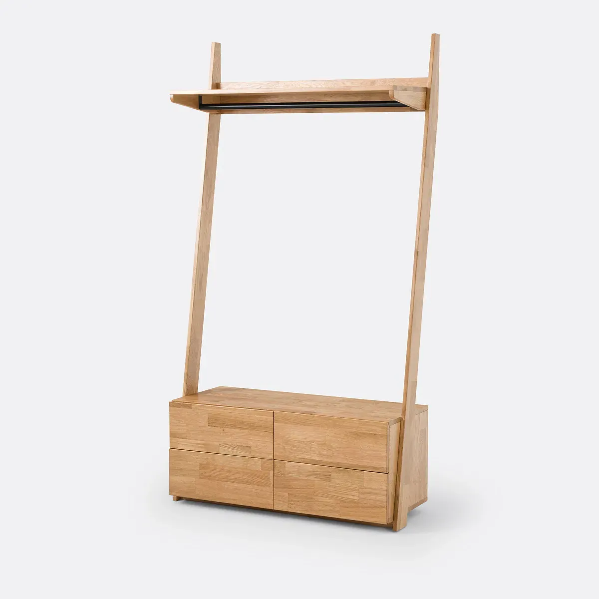 Domeno 4-Drawer Wardrobe Unit - Natural, Solid Oak product
