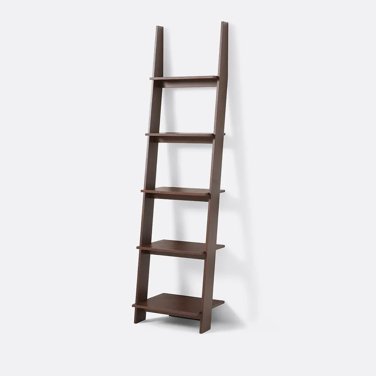 Domeno Wall-Mounted Ladder Bookcase - Walnut, Ash Veneer product