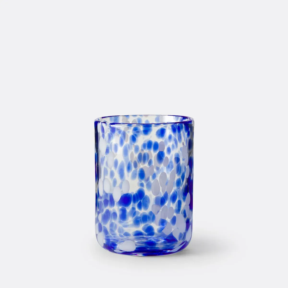 Dotio Set of 6 Speckled Glass Tumblers - Blue alternate view