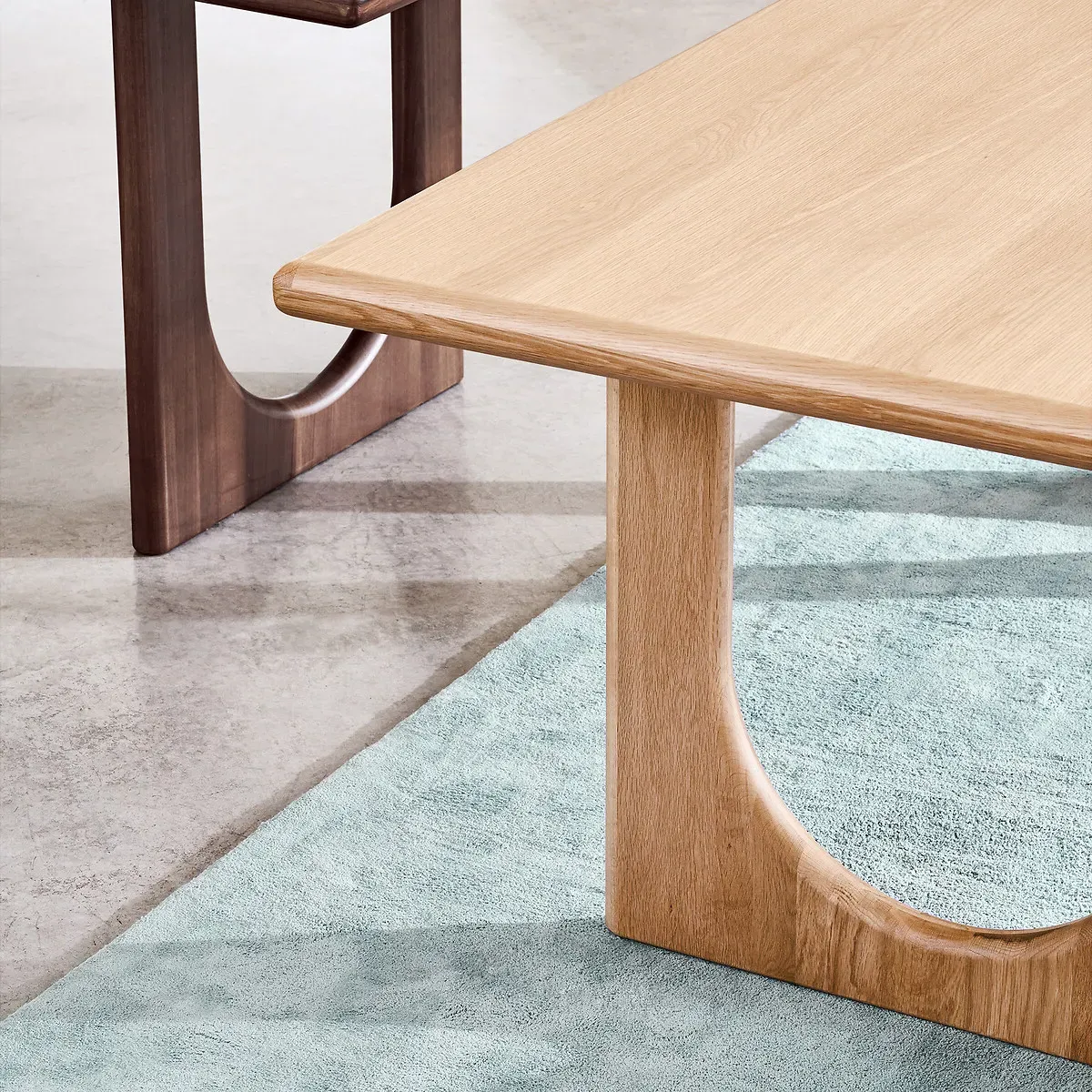 Douve 6-8 Seater Rectangular Dining Table - Oak, Veneer alternate view