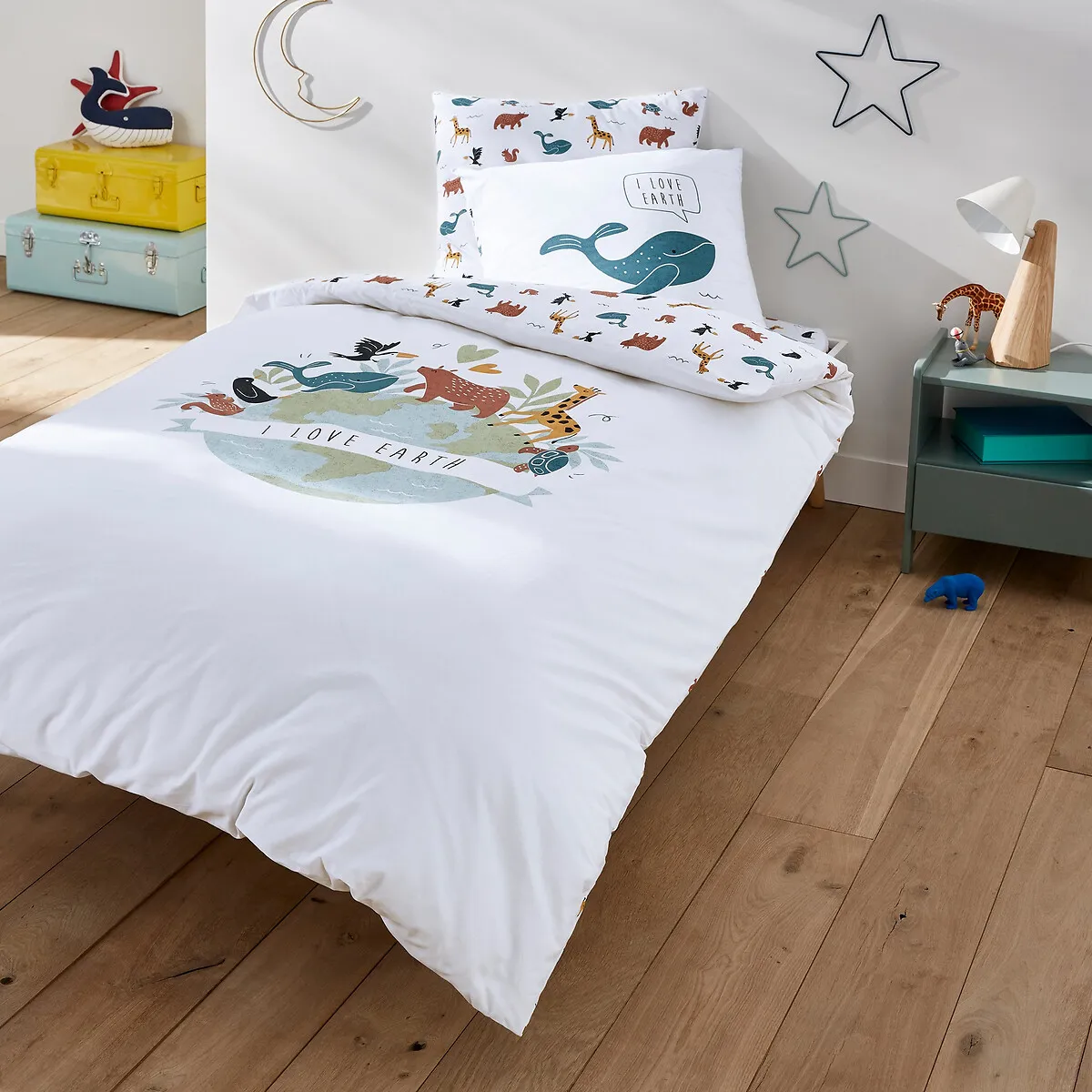 Earth Animal Square Pillowcase - Printed, Organic Cotton alternate view