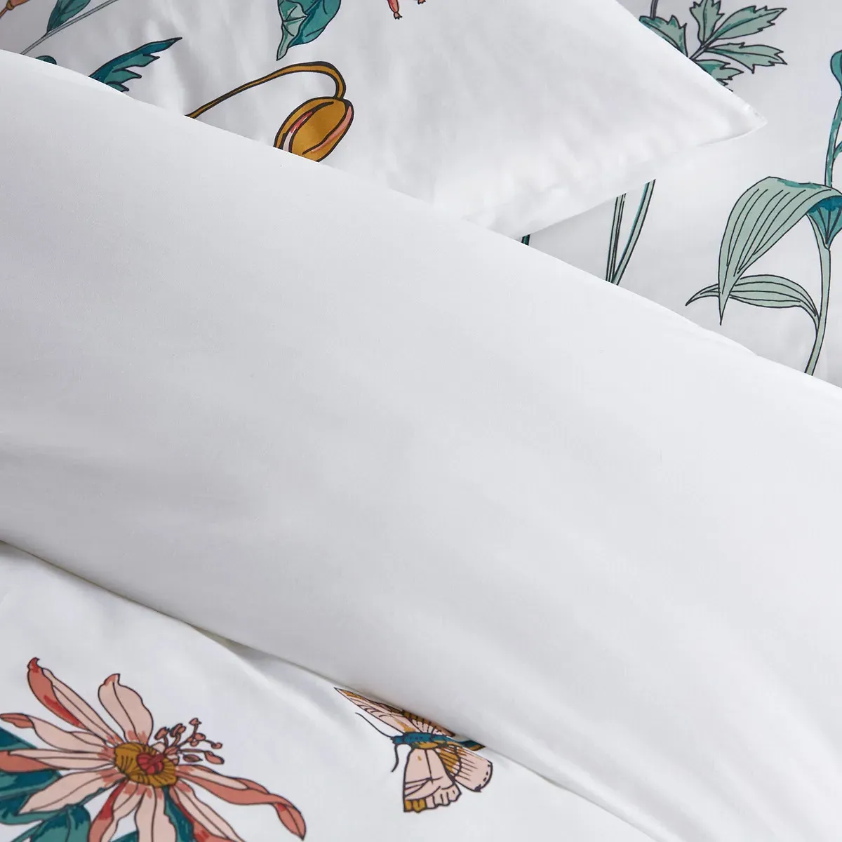 Eden Garden Floral Duvet Cover - Cotton Percale alternate view