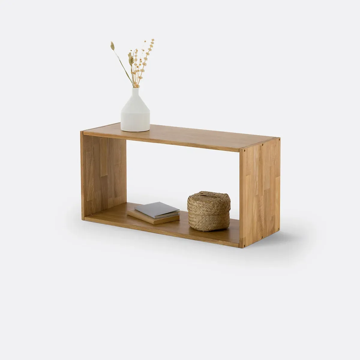 Edgar Open Storage Module - Oak, Solid Wood product