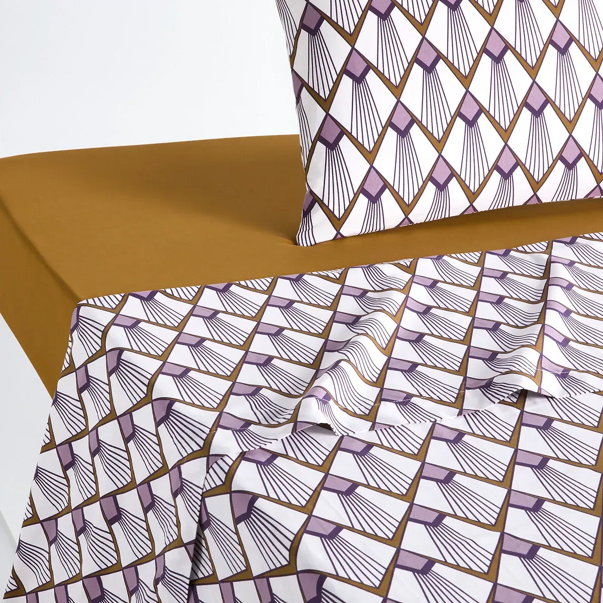 Elisa Flat Sheet - Mauve, Cotton Percale product