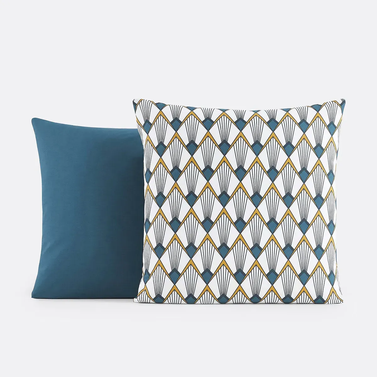 Elisa Pillowcase - Blue, Cotton Percale alternate view