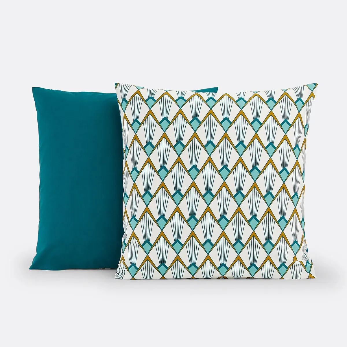Elisa Pillowcase - White, Cotton Percale alternate view