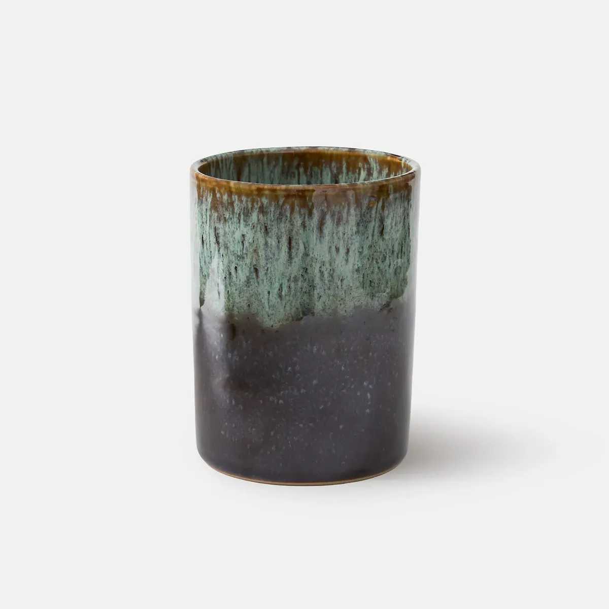 Elissa Reactive Glazed Stoneware Utensil Pot - Bronze product