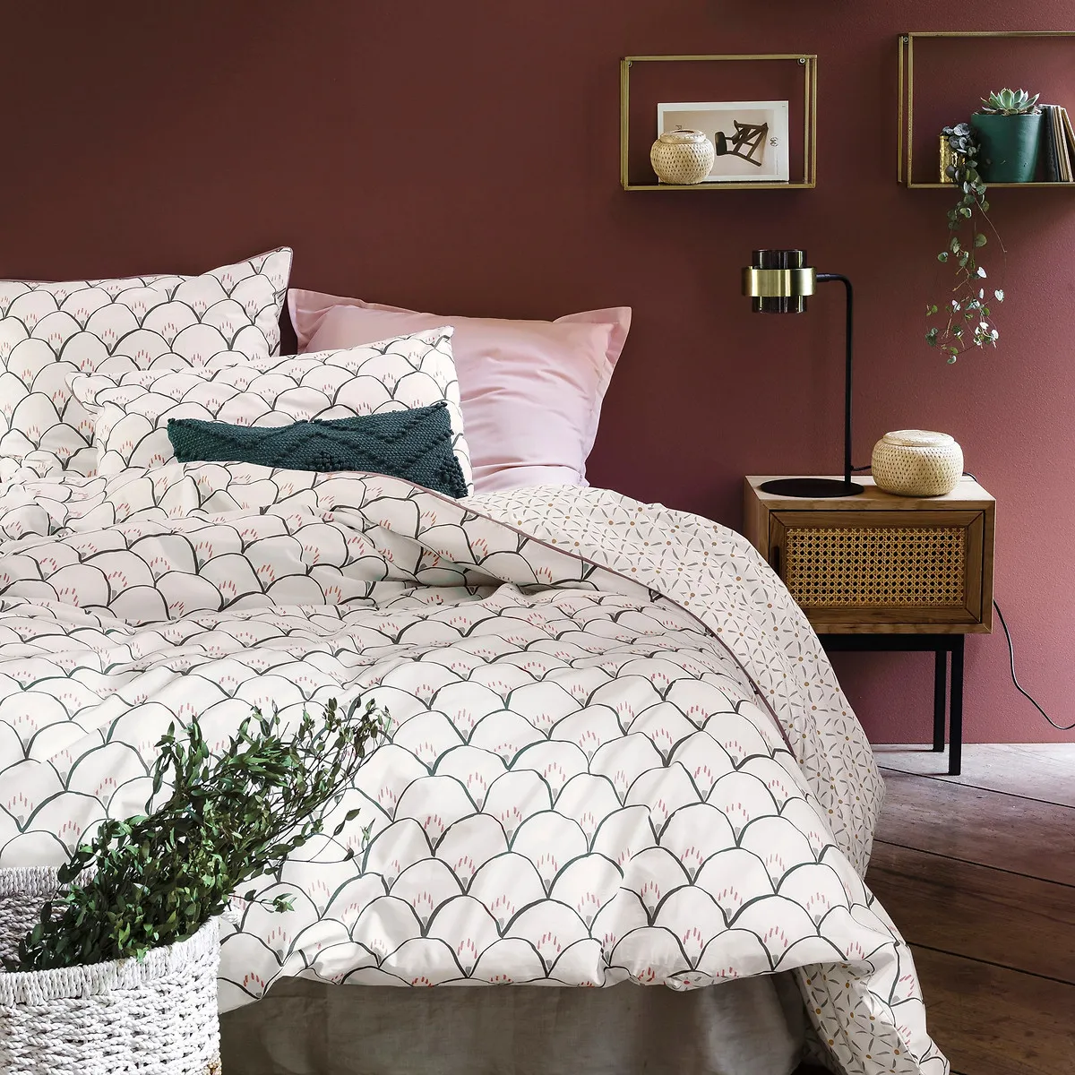 Elka Single Duvet Cover - Printed, Cotton Percale product