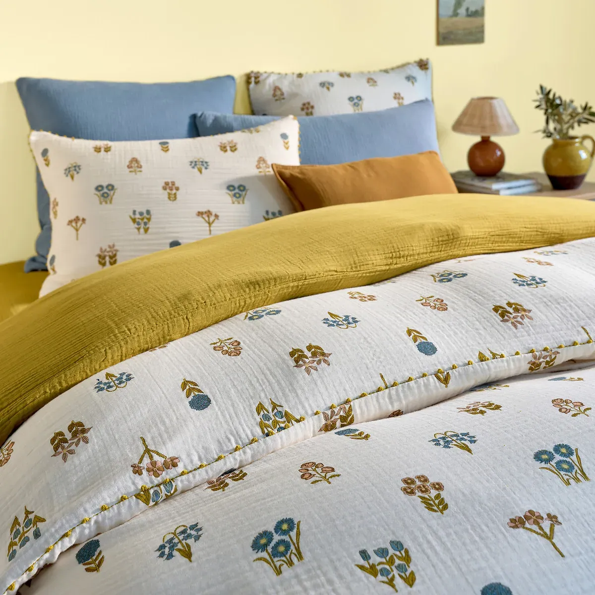 Ellin Duvet Cover - Printed, Cotton Muslin alternate view