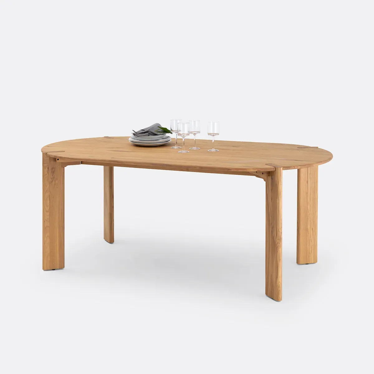 Elmo 6-8 Seater Dining Table - Oak, Solid Oak product