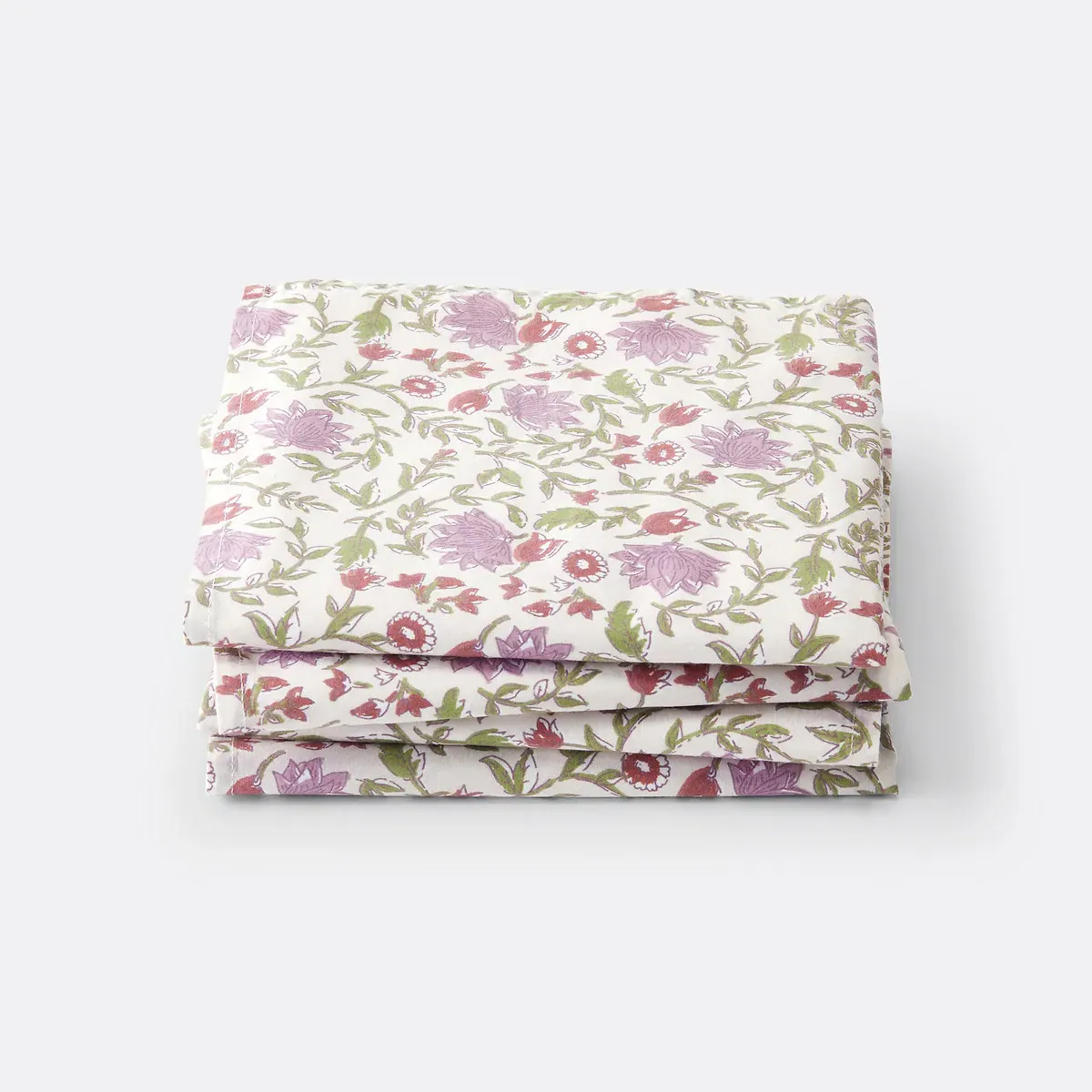 Elsie Set of 4 Napkins Floral Print - Mauve, Washed Cotton product