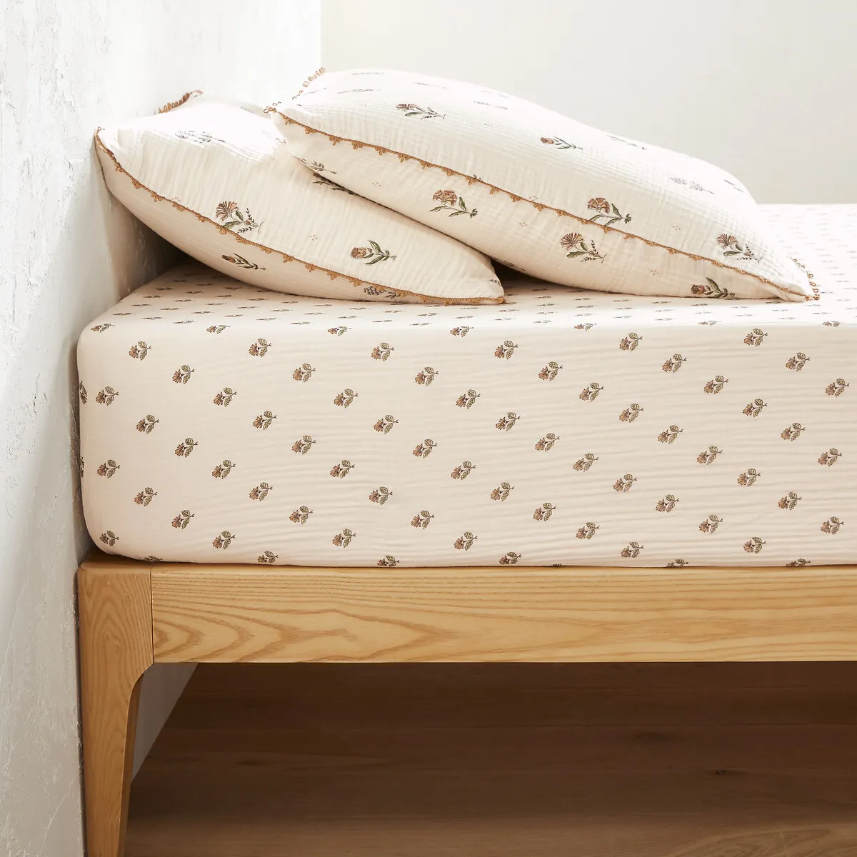 Emeline Fitted Sheet - Printed, Cotton Muslin product