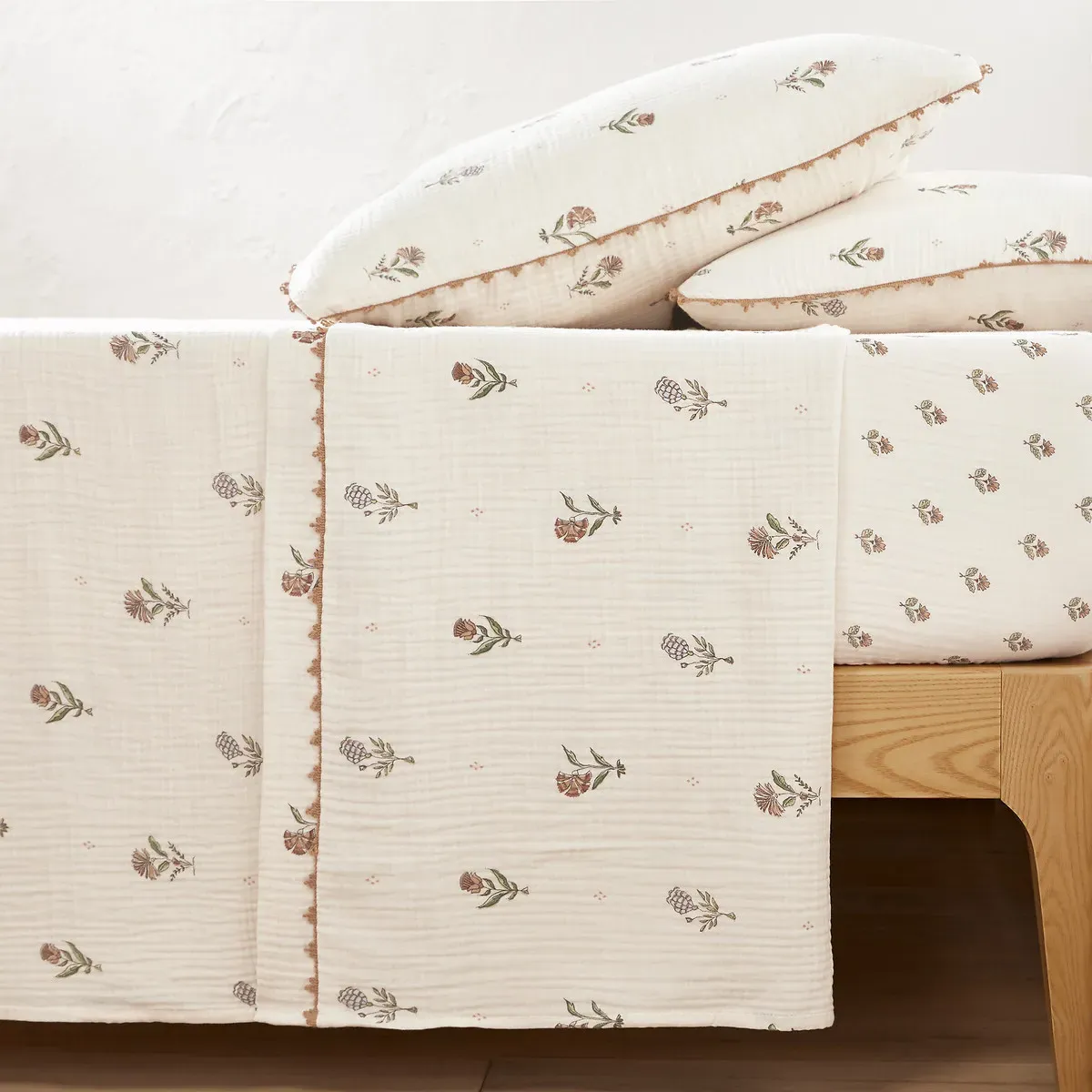 Emeline Flat Sheet - Printed, Cotton Muslin product