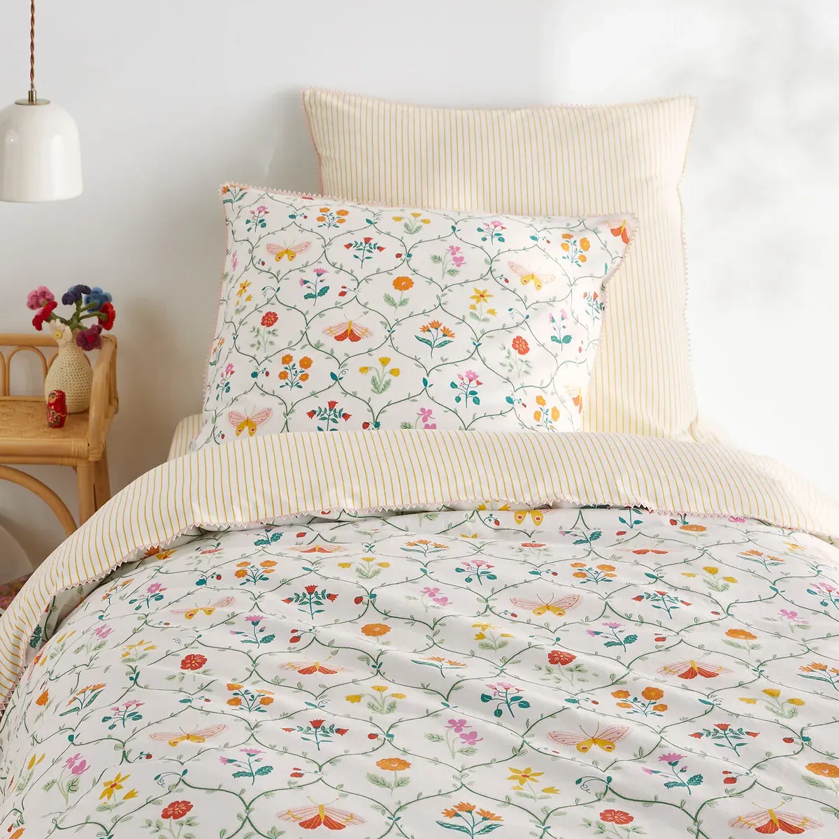 Emily Single Duvet Cover - Printed, Recycled Cotton product