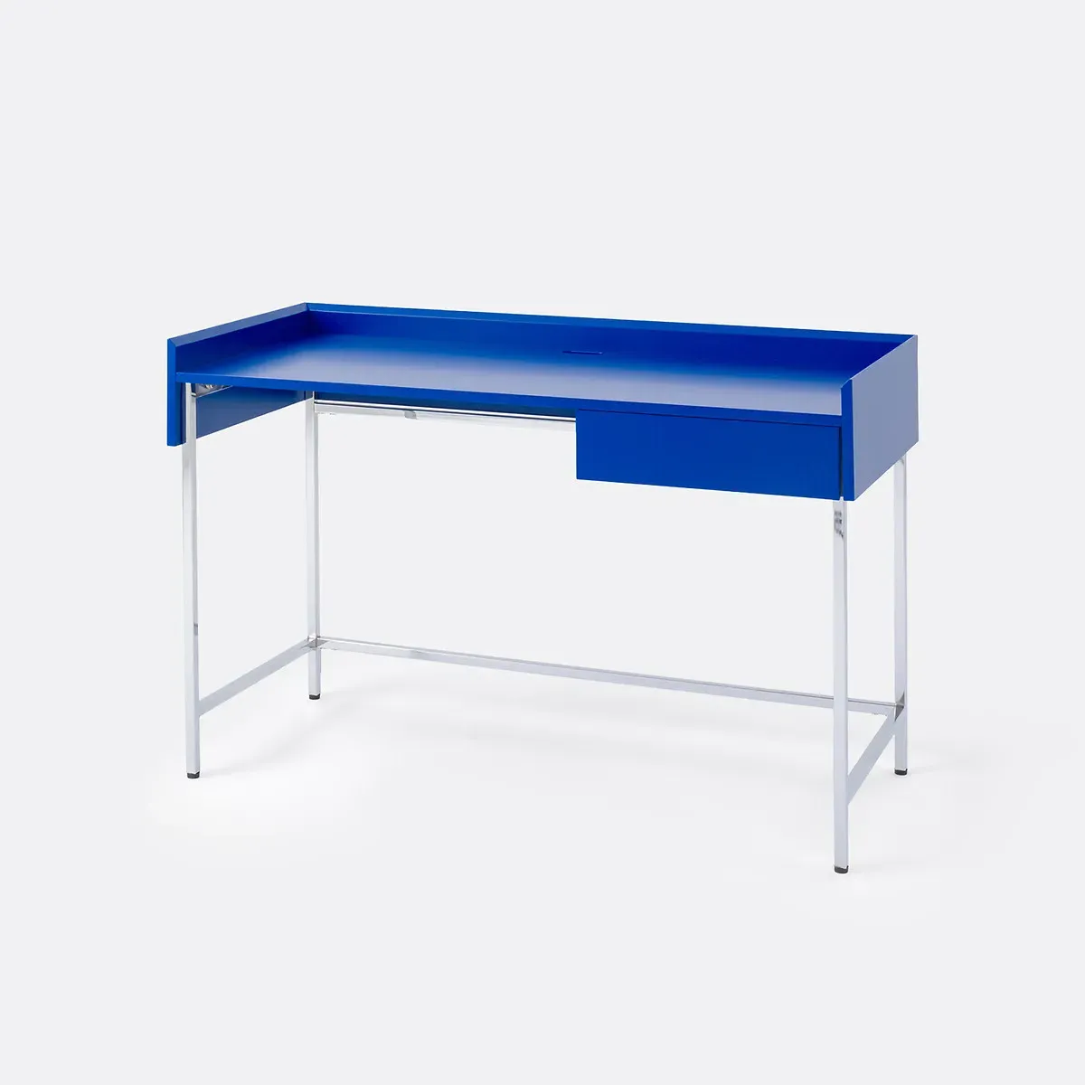 Emott 1-Drawer Desk - Blue, Lacquered MDF product