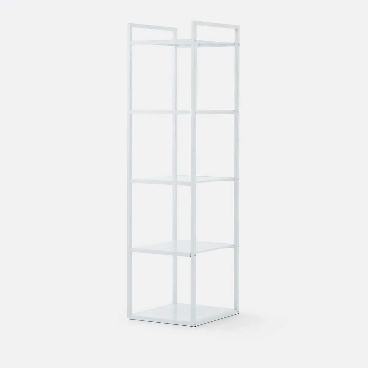 Enide 5-Shelf Low Wardrobe Module - White, Steel product