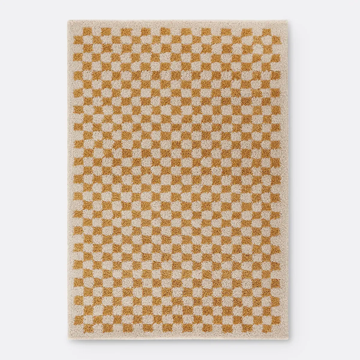 Eras Checkerboard Rug - Yellow, Polypropylene alternate view