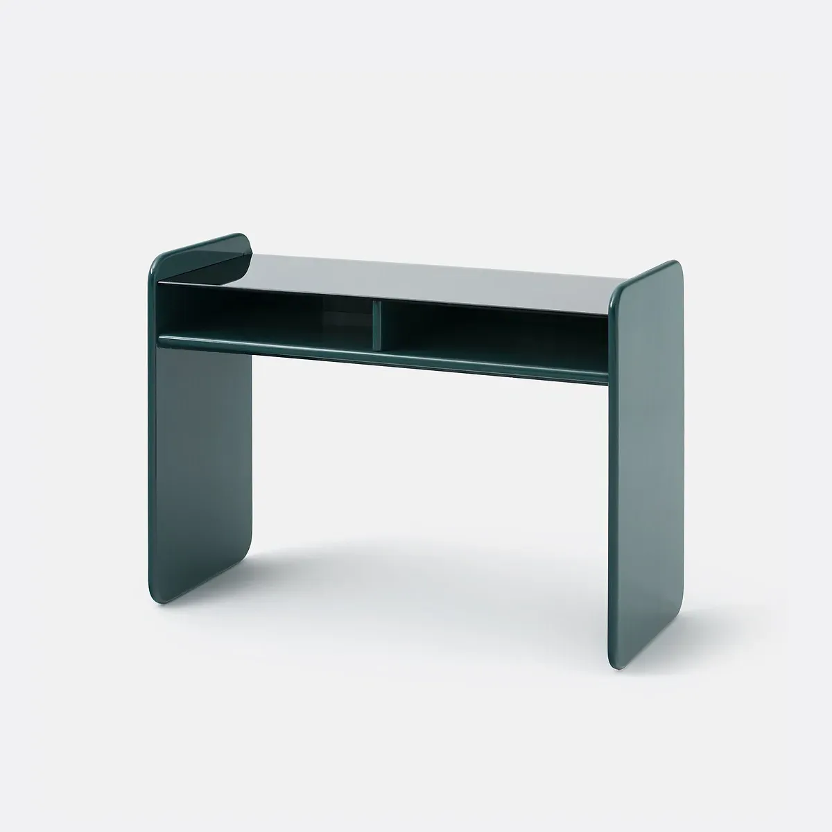 Ericson Desk with Smoked Tempered Glass Top - Green product