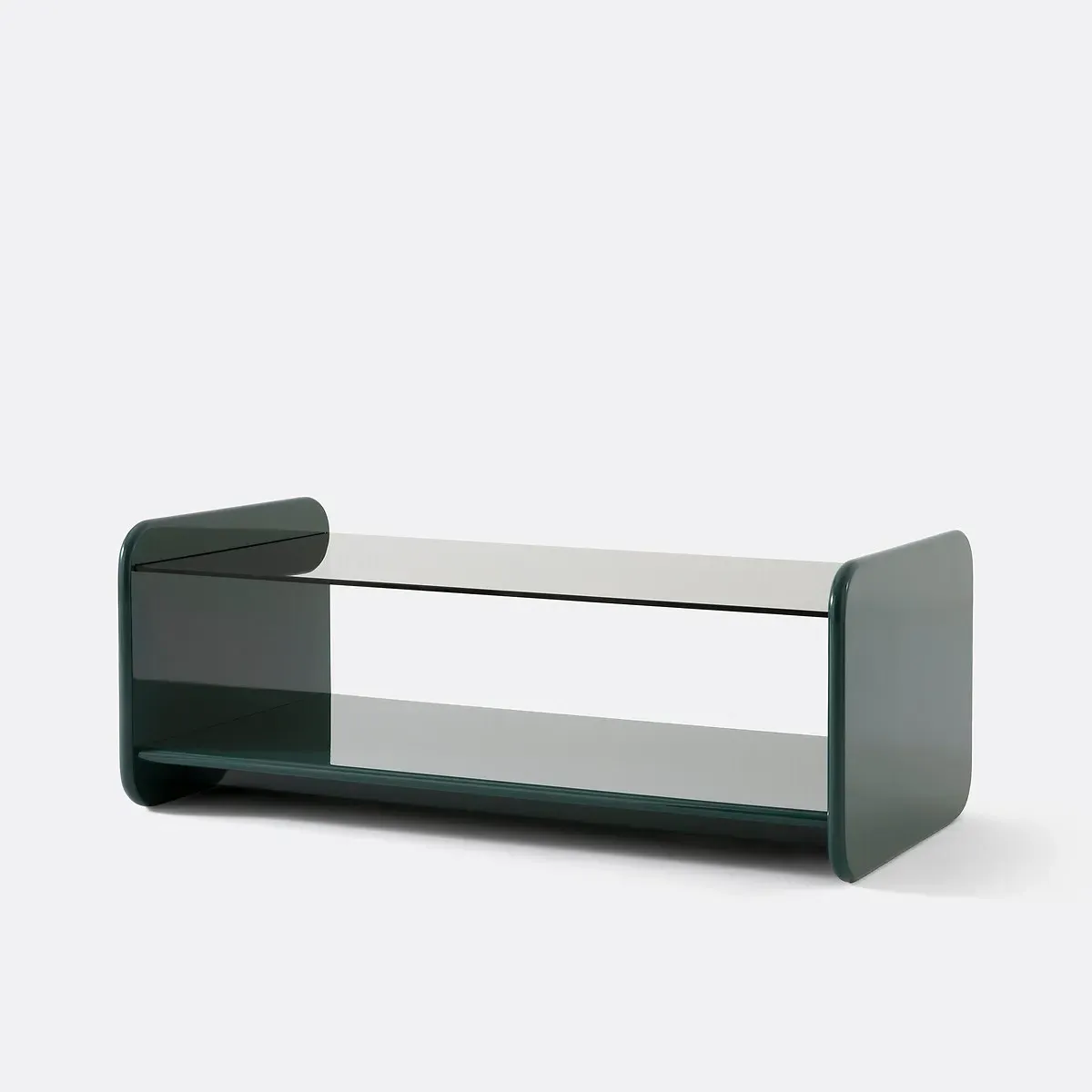 Ericson Rectangular Coffee Table - Green, Tempered Glass product