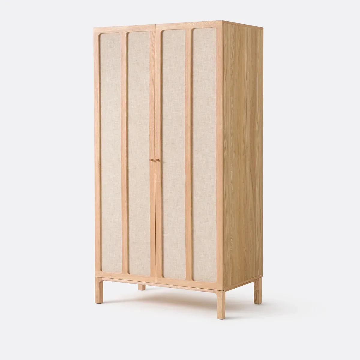Esmara 2-Door Wardrobe with Hanging Rail - Ash, Linen product