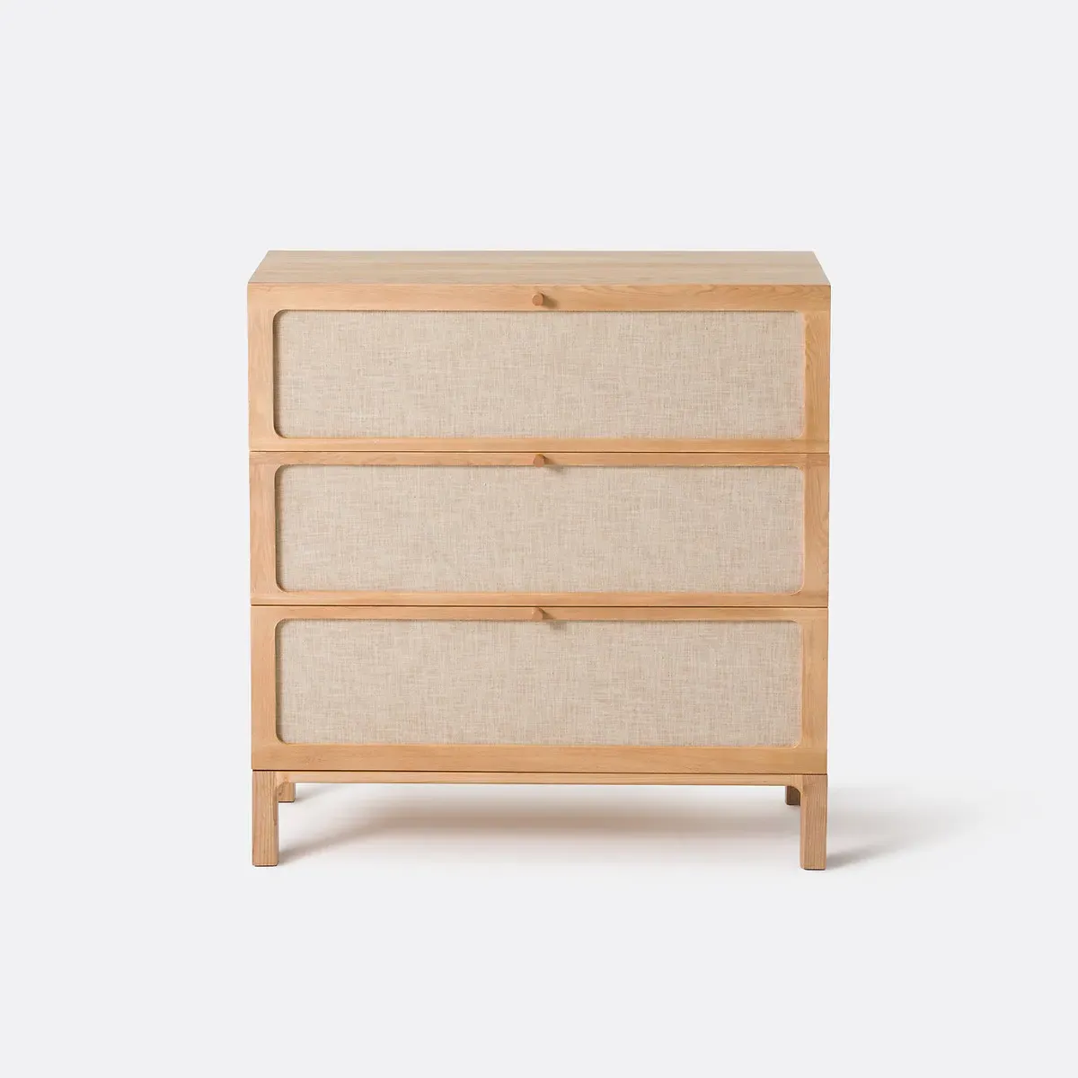 Esmara 3-Drawer Chest of Drawers - Oak, Linen alternate view